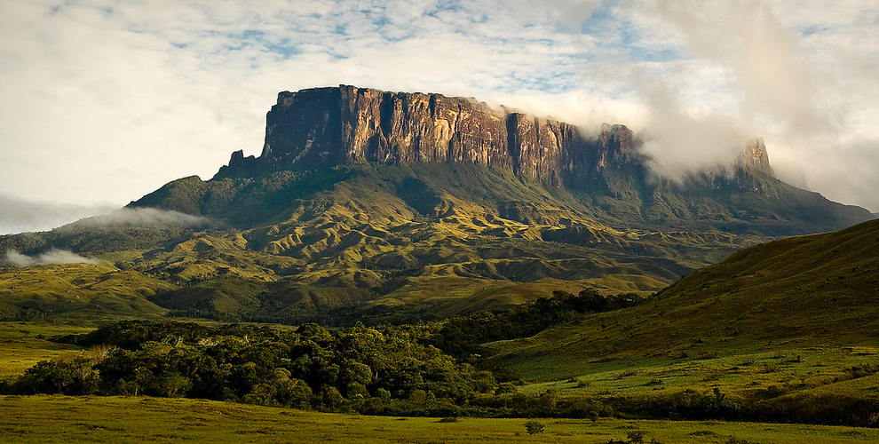Mount Roraima in Venezuela, Brazil, and Guyana