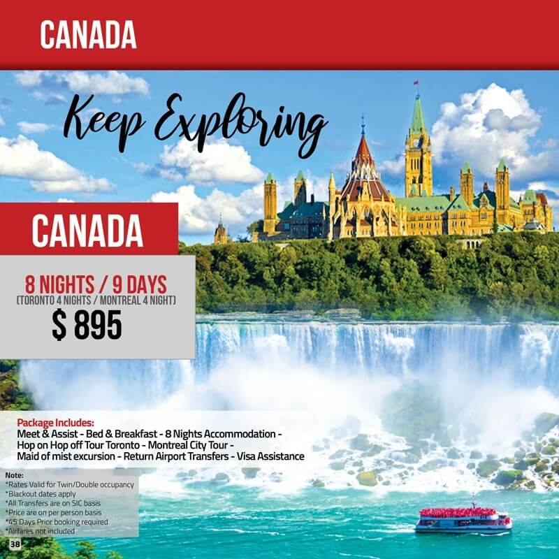 thomas cook canada tour packages