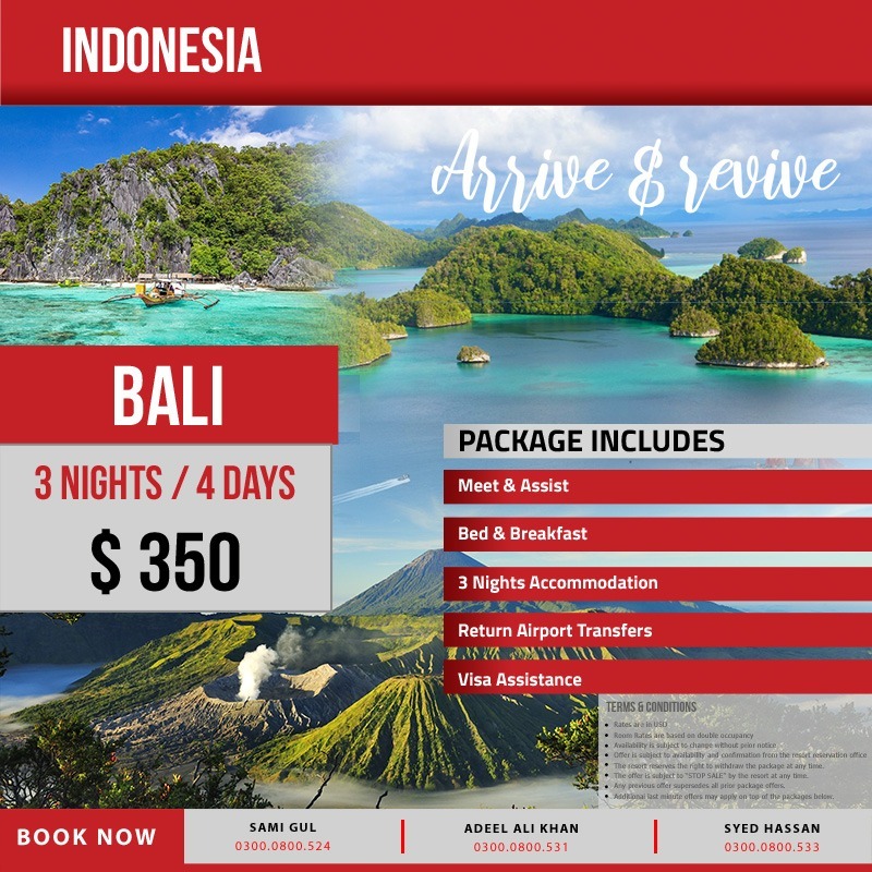 bali tour package from karachi