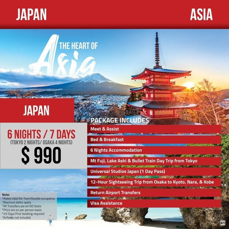 japan tour package from thailand