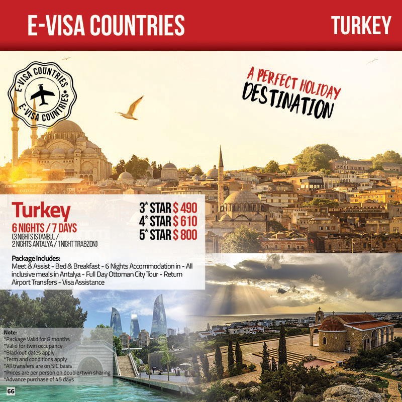 Turkey Tour Package - E-VISA - Travel Mate