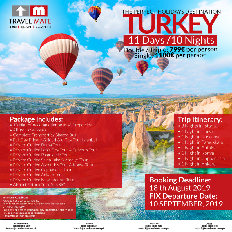 turkey tour packages from bahrain