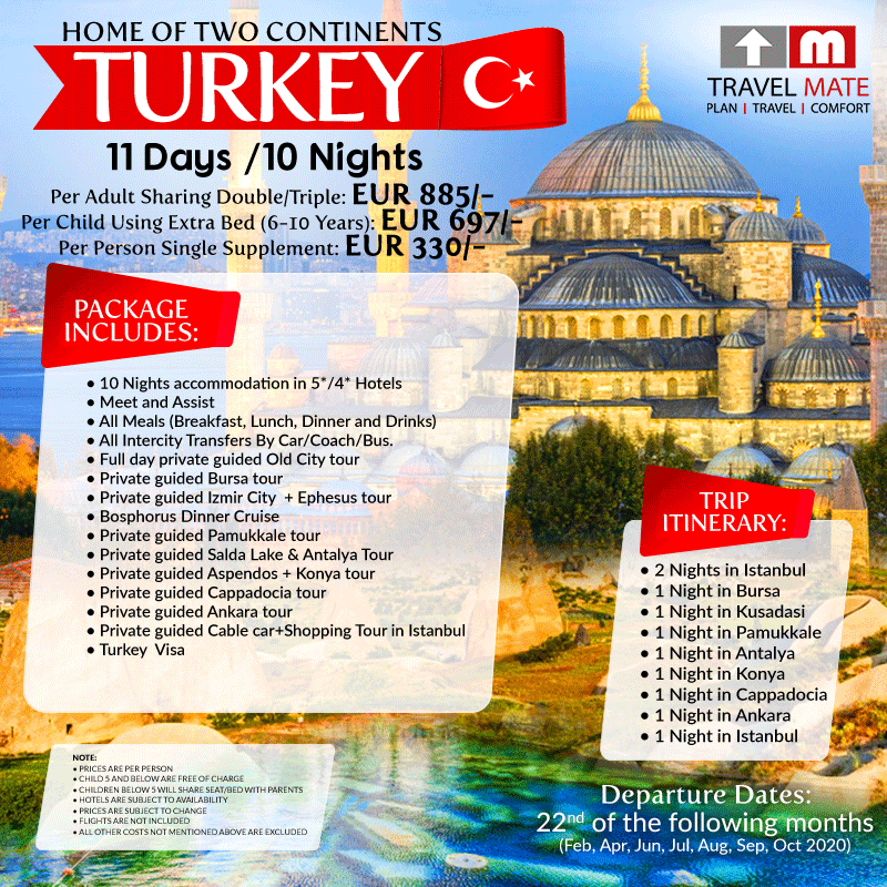 turkey tour packages from bahrain