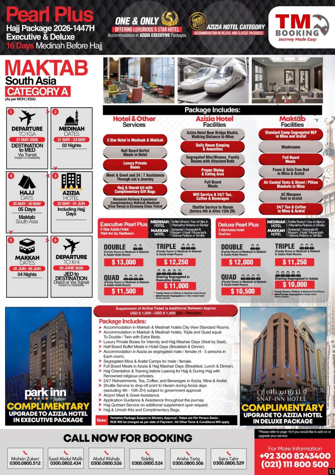 TMG Pearl Plus Hajj Package 2025